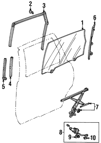 Oasis GLASS - REAR DOOR