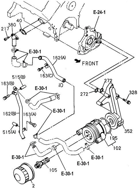 ENGINE/OIL COOLER - OIL FILTER for 1994 Honda PASSPORT #1