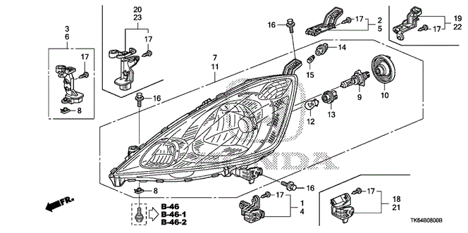 ELECTRICAL / EXHAUST / HEATER / FUEL/HEADLIGHT for 2009 Honda FIT #1