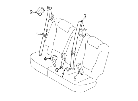 Sorento SECOND ROW SEAT BELTS