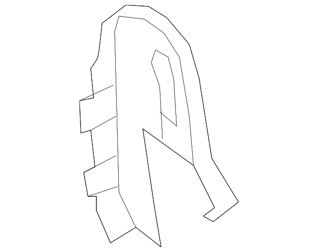 C243-88-2E1-34 Деталь HINGE COVER, RIGHT