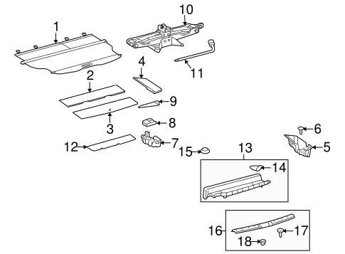 Highlander INTERIOR TRIM - REAR BODY