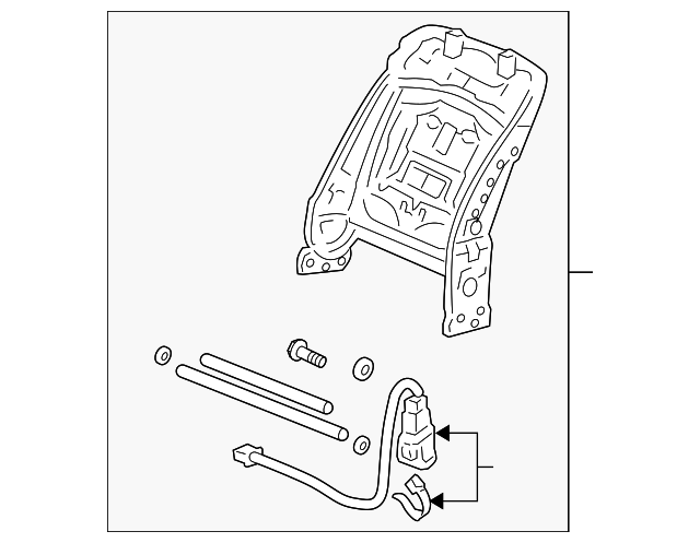 81126-STX-A01 Деталь FRAME, R. FR. SEAT-BACK