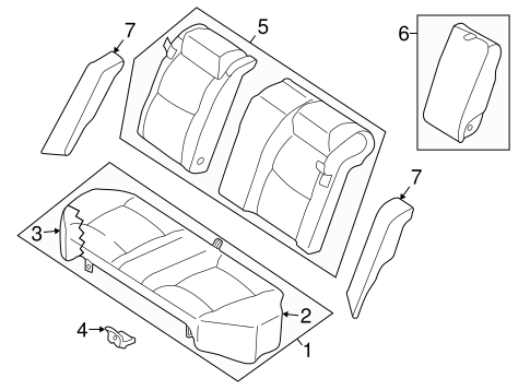 Altima REAR SEAT COMPONENTS 2