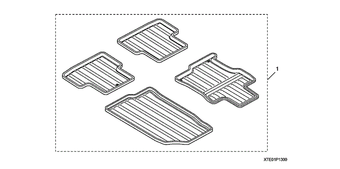 ACCESSORIES/ALL SEASON FLOOR MAT for 2009 Honda ACCORD COUPE #1