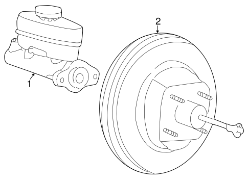 F-150 MASTER CYLINDER - COMPONENTS ON DASH PANEL 2