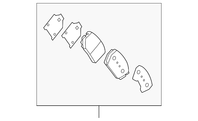 58101-3KA61 Деталь BRAKE PADS