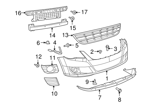 Routan BUMPER & COMPONENTS - FRONT