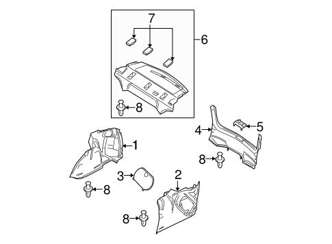 3 INTERIOR TRIM - REAR BODY