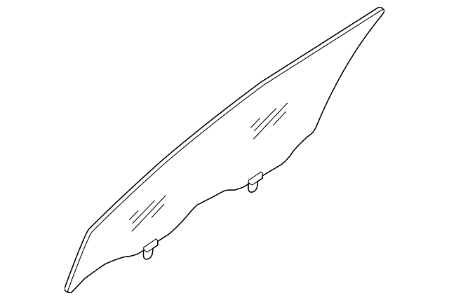 80301-5HA0A DOOR GLASS, LEFT
