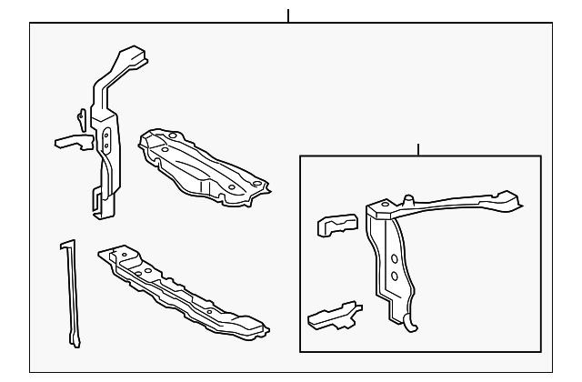 53201-50090 Деталь RADIATOR SUPPORT