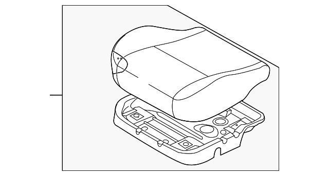 96870182 Деталь SEAT CUSHION, LEFT