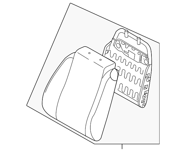 96953613 Деталь SEAT BACK ASSY, LEFT