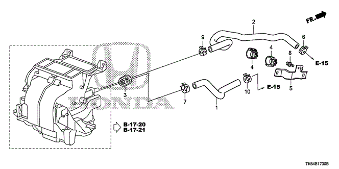 ELECTRICAL / EXHAUST / HEATER / FUEL/WATER HOSE for 2009 Honda FIT #1