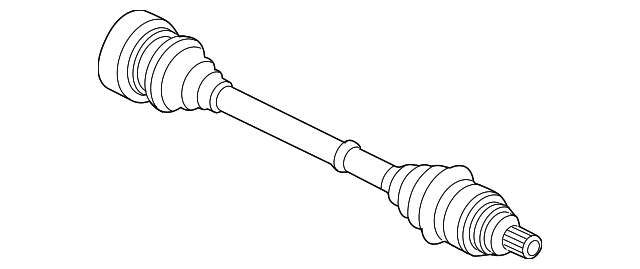 8R0-501-203-B Деталь AXLE ASSY, LEFT