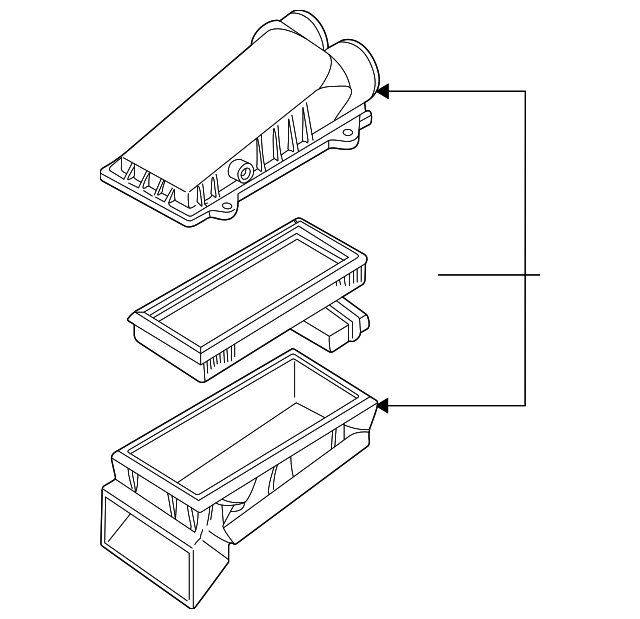 F6UZ9600FB Деталь AIR CLEANER ASSY