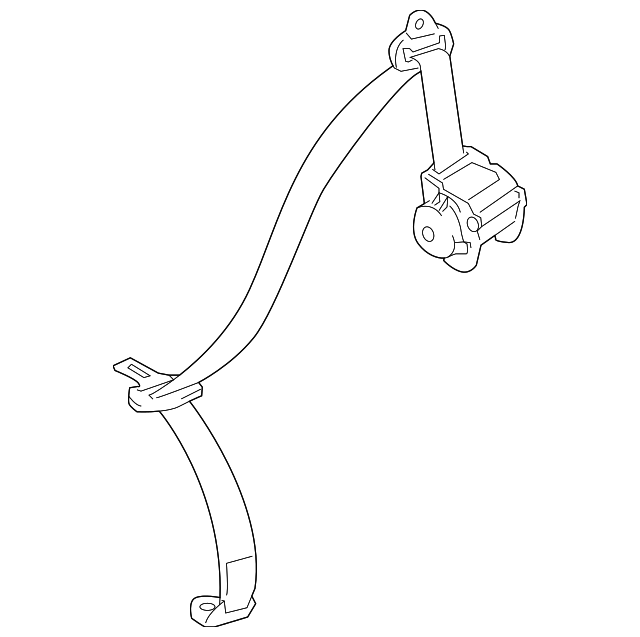 73370-12581-B1 BELT & RETRACTOR, LEFT