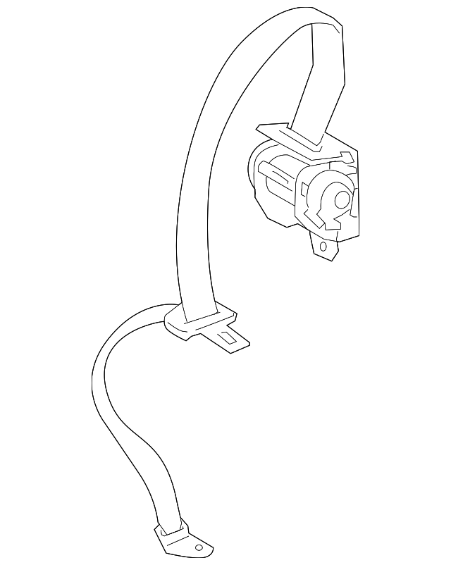 73350-12311-C0 CENTER SEAT BELT