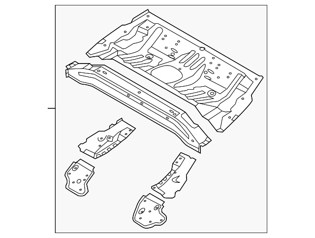 65510-3Y000 Деталь CENTER FLOOR PAN
