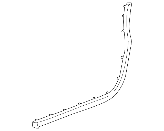 4574337 Деталь DOOR W'STRIP, LEFT