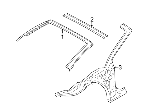 TT Quattro WINDSHIELD HEADER & COMPONENTS