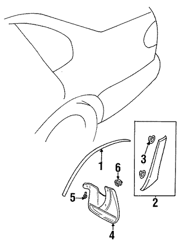 Legacy EXTERIOR TRIM - QUARTER PANEL 2