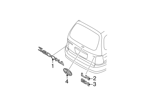 Sedona EXTERIOR TRIM - LIFT GATE