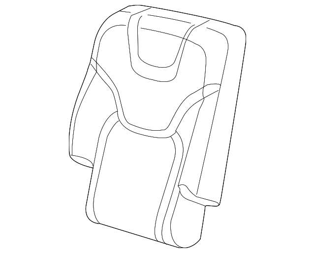 5RA83HL1AD Деталь SEAT BACK COVER, LEFT