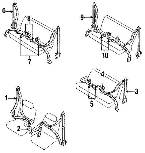 MPV FRONT SEAT BELTS