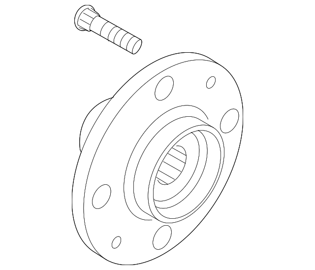 51750-2F010 HUB, LEFT