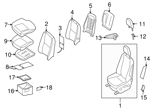 Sprinter 2500 FRONT SEAT COMPONENTS 4
