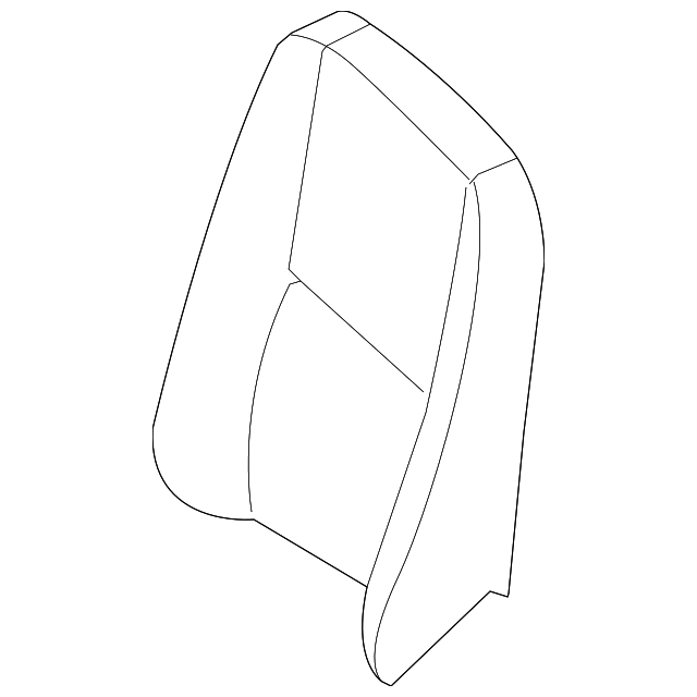 1HG881A6AA Деталь SEAT BACK COVER, LEFT