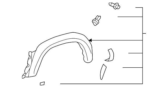 00444-42967-RH Деталь WHEEL FLARE, RIGHT
