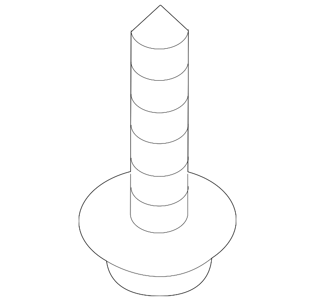 6105038AA Деталь BUMPER COVER BOLT, LEFT