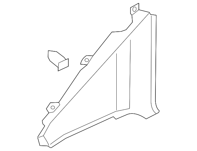 4G8-867-287-JJ3 Деталь QTR GLASS TRIM, LEFT