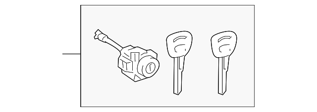 69052-53060 Деталь CYL & KEYS, LEFT