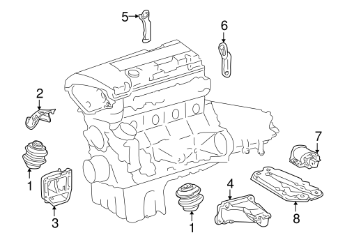 C320 ENGINE & TRANS MOUNTING 2