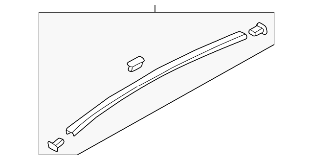 BJ3D-50-9H0E Деталь ROOF MOLDING, RIGHT