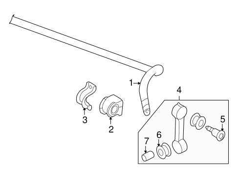 Beetle STABILIZER BAR & COMPONENTS 2