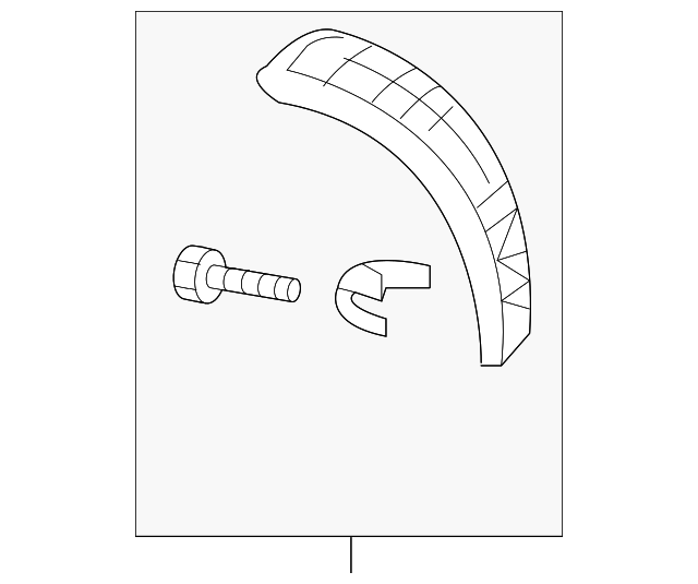 7407A121RA Деталь LOWER MOLDING, LEFT