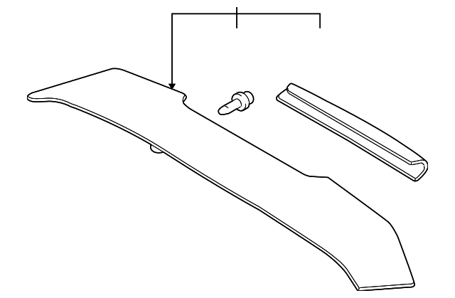 87210-1E250 Деталь SPOILER ASSY