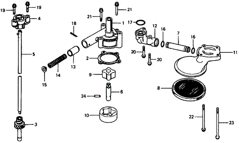 ENGINE/OIL PUMP for 1979 Honda CIVIC 1200 HATCHBACK #1
