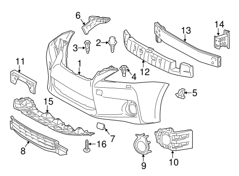 CT200h BUMPER & COMPONENTS - FRONT