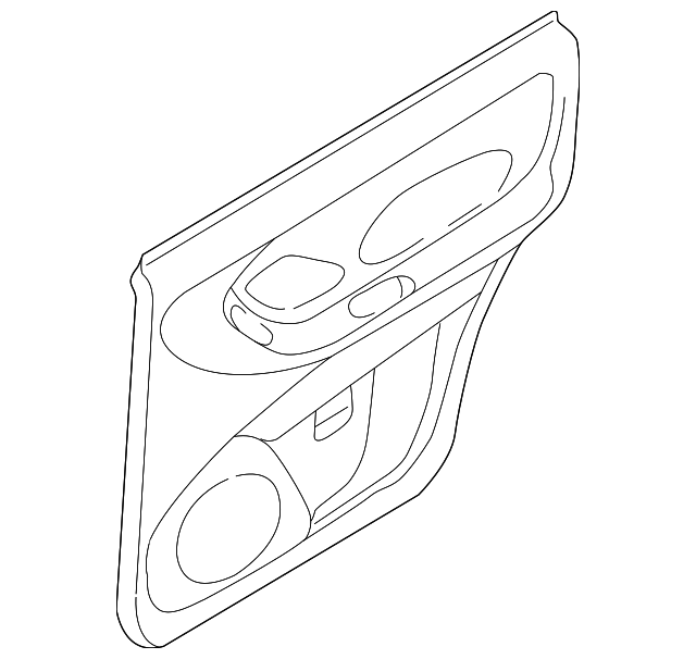 EC0468530W66 Деталь DOOR TRIM PANEL, RIGHT