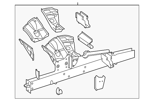 9066202434 Деталь FRONT SIDE RAIL, LEFT