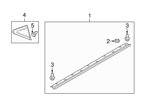 CX-9 EXTERIOR TRIM - PILLARS