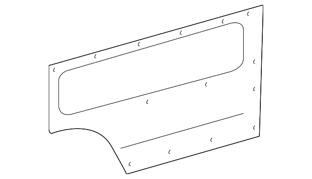 1HD351E7AA Деталь WHEELHOUSE TRIM, LEFT