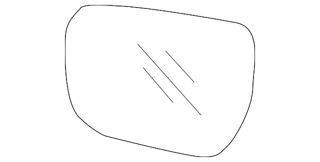 87621-3T330 MIRROR GLASS, RIGHT