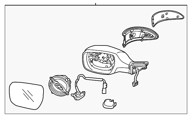 87610-3T750 MIRROR ASSY, LEFT