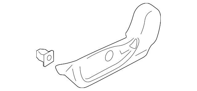 87380-1KA0A Деталь CUSHION SHIELD, LEFT